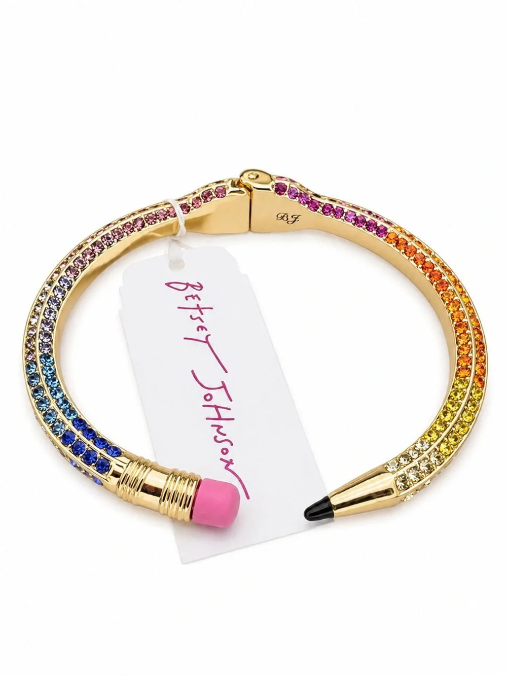 Betsey Johnson Rainbow Pencil Bracelet Multicolor NWT